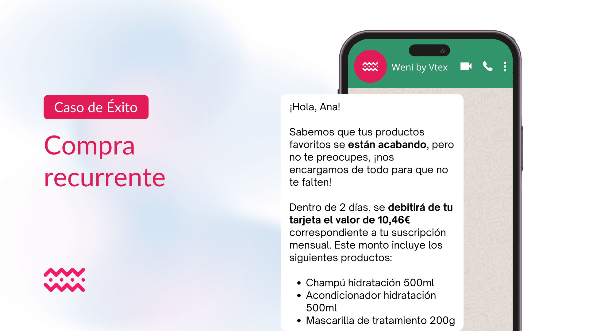 Aumenta la adhesión a las compras recurrentes con las notificaciones de IA de Weni by VTEX